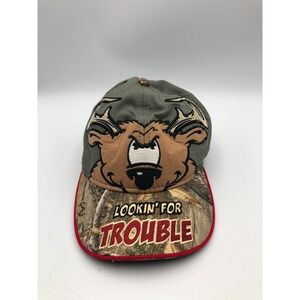 Buck Wear Baseball Hat Toddler Lookin For Trouble Camo Deer Adjustable Green